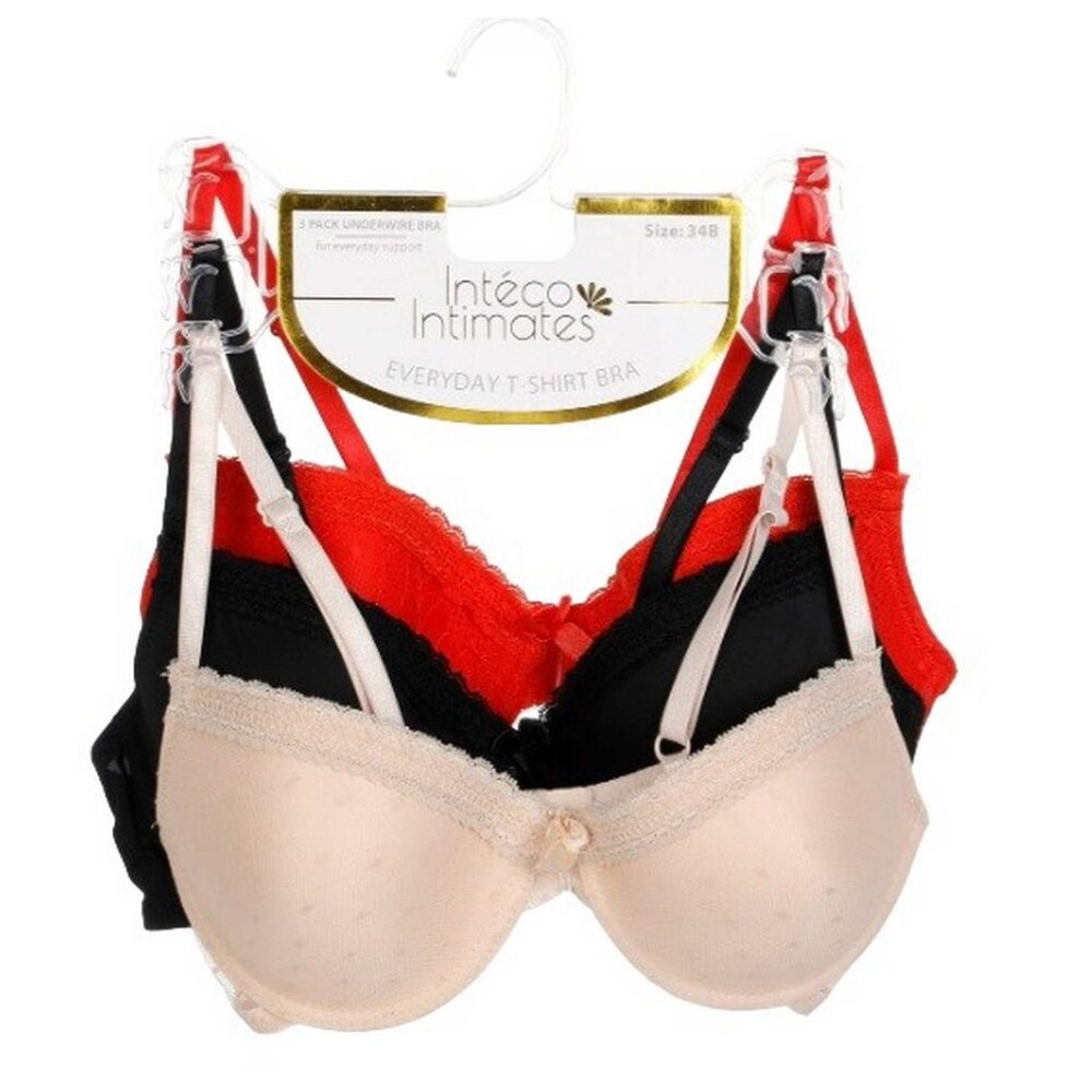 Inteco Intimates Everyday T Shirt Bra Set 34C (22-AL)